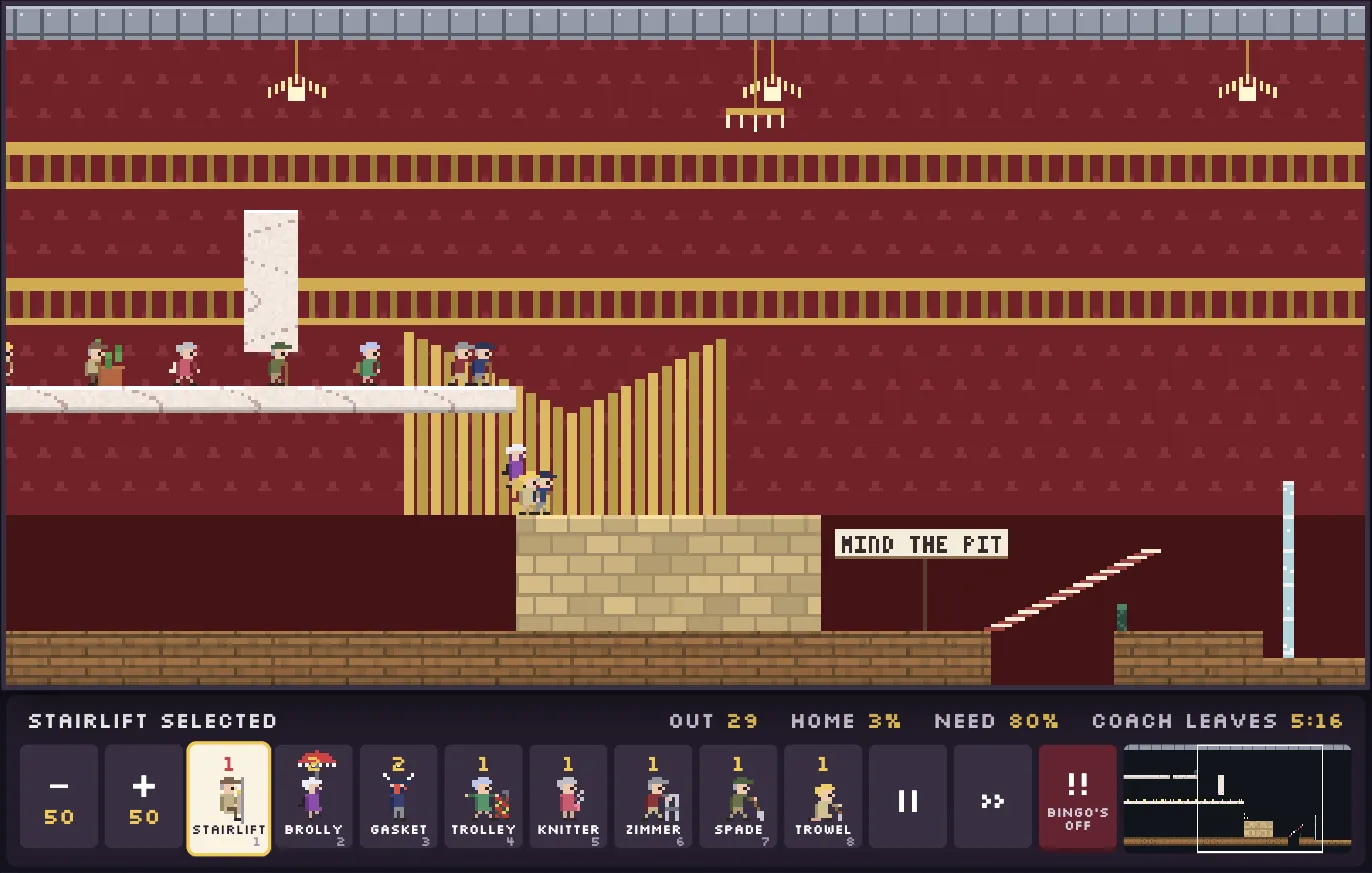 The Tower Ballroom: pensioners stream through a zimmered column on the balcony and down over the organ, towards the knitted bridge over the orchestra pit