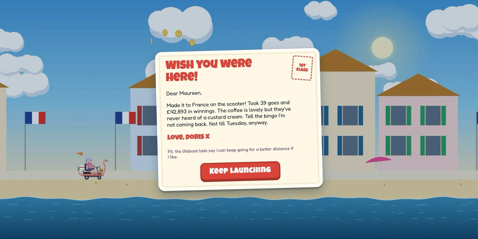 A postcard from France: Doris has crossed the Channel and landed on a French beach