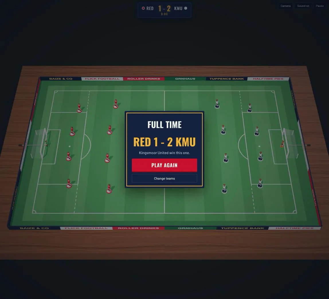 The full-time result
