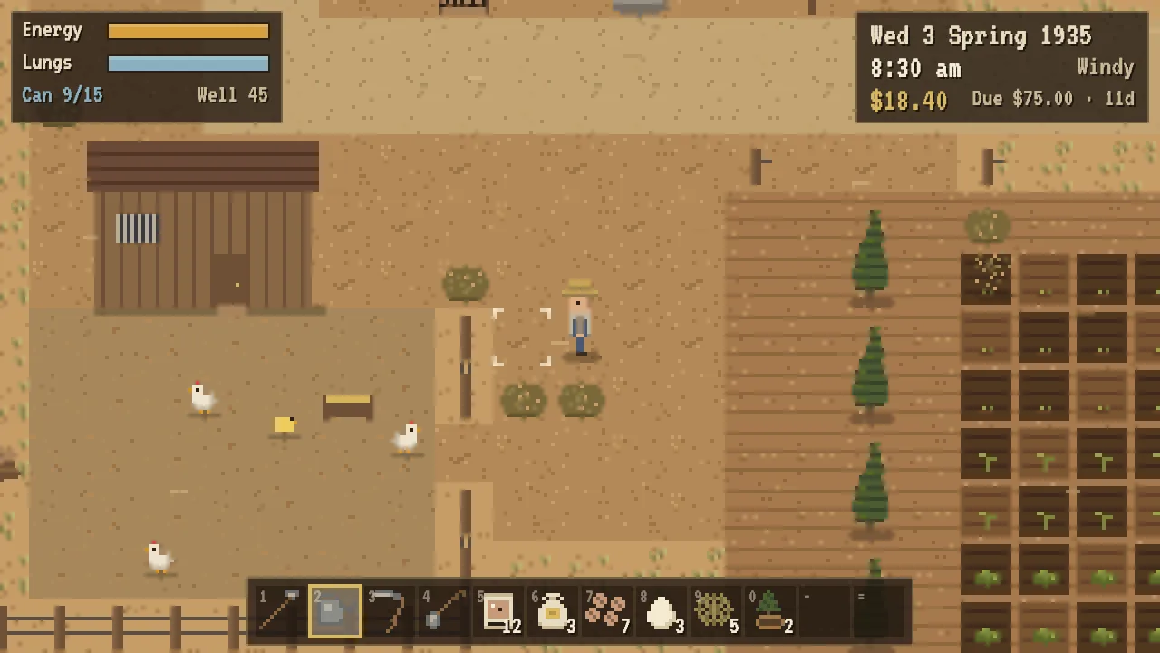 The chicken yard and the coop